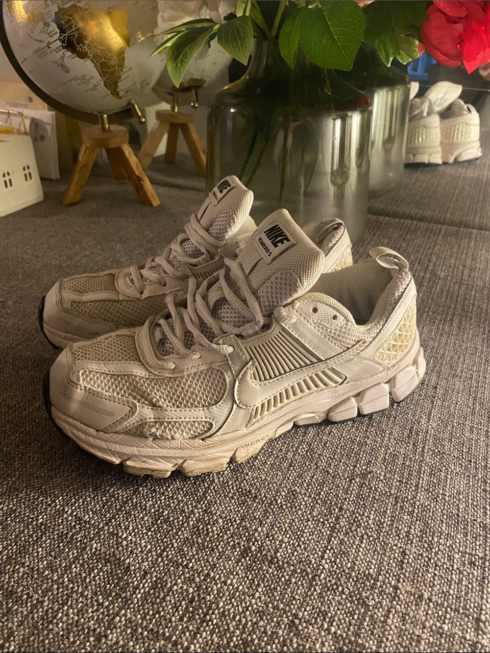 Nike Neutral Beige Mesh Runner Sneakers
